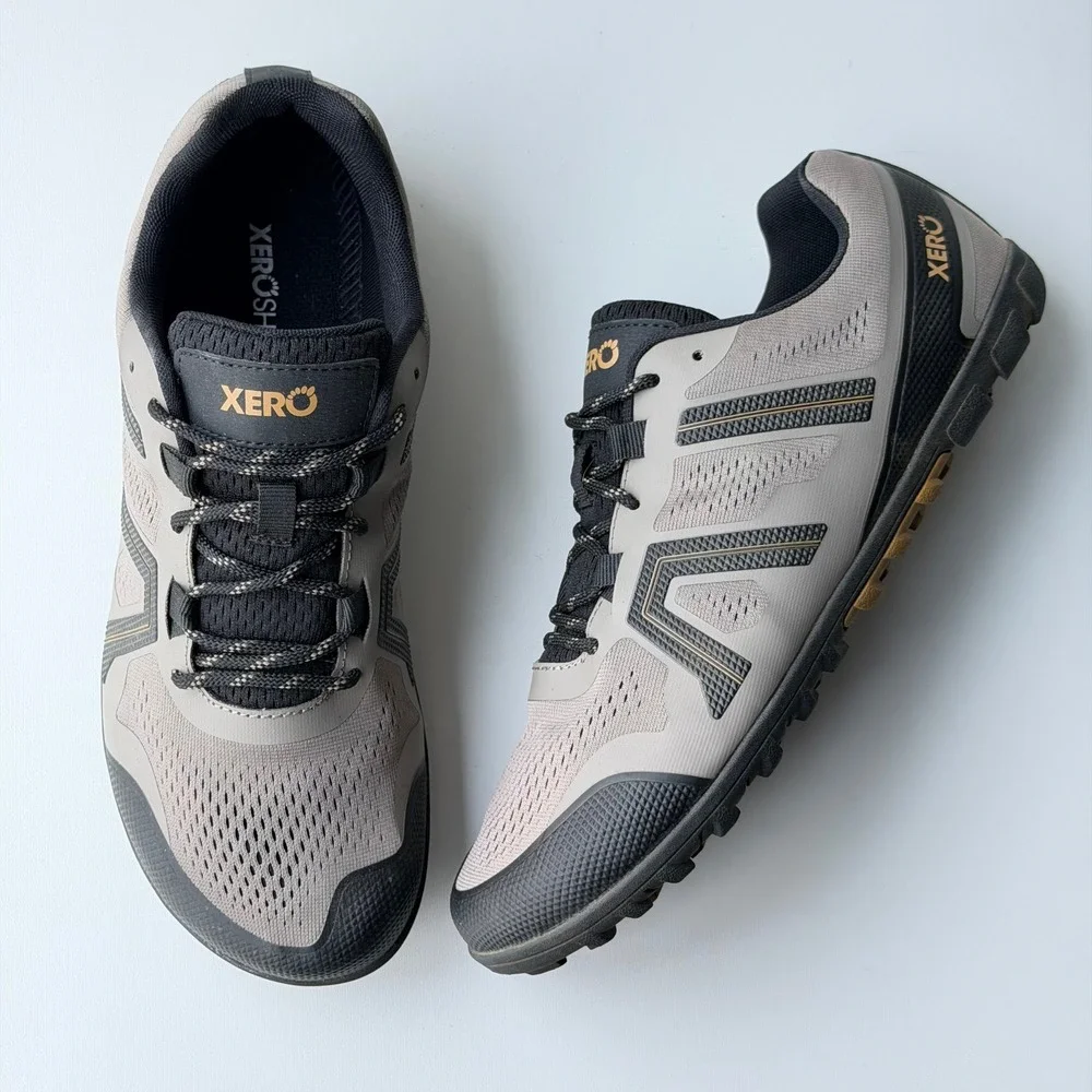 Xero Shoes Mesa Trail II Running Shoes Mens 10.5 Gray Barefoot Trail Sneakers